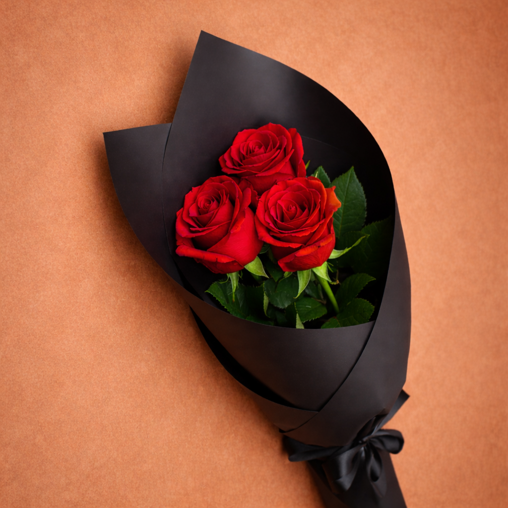 3 Roses - Triple Threat Bouquet